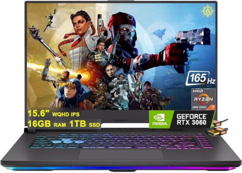 ASUS ROG Strix G15 (2022) Gaming Laptop, 15” 16:10 FHD 144Hz, GeForce RTX 3050, AMD Ryzen™ 7 6800H/HS, 16GB DDR5, 512GB PCIe SSD, Wi-Fi 6E, Windows 11, G513RC-ES73, Eclipse Gray