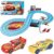 Carrera First Disney/Pixar Cars – Slot Car Race Track – Includes 2 Cars: Lightning McQueen and Dinoco Cruz – Battery-Powered Beginner Racing Set for Kids Ages 3 Years and Up