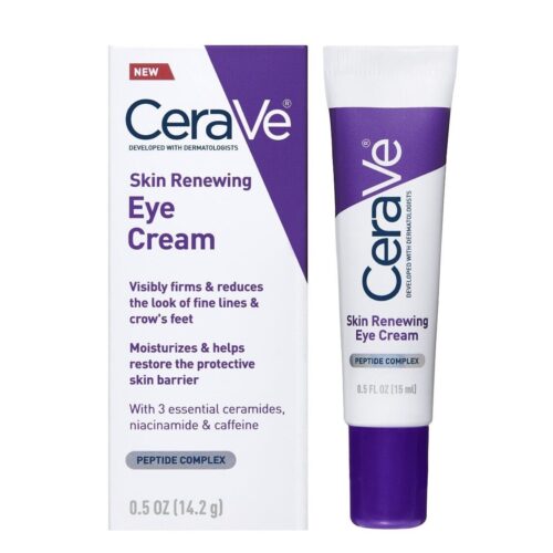 CeraVe Eye Cream for Wrinkles | Under Eye Cream with Caffeine, Peptides