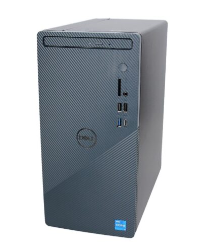 Dell Inspiron 3910 Desktop Computer Tower – 12th Gen Intel Core i5-12400, 16GB DDR4 RAM, 256GB SSD + 1TB HDD, Intel UHD Graphics 730, WiFi 6, HDMI, Bluetooth, USB-C, Windows 11 Home – Blue