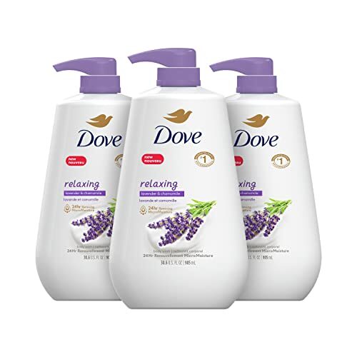 Dove Body Wash with Pump Relaxing Lavender Oil & Chamomile 3 Count