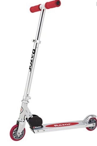 Razor A2 Kick Scooter for Kids – Wheelie Bar, Foldable, Lightweight, Front Vibration Reducing System, Adjustable Height Handlebars