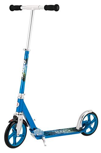 Razor A5 Lux Kick Scooter for Kids Ages 8+ – 8″ Urethane Wheels, Anodized Finish Featuring Bold