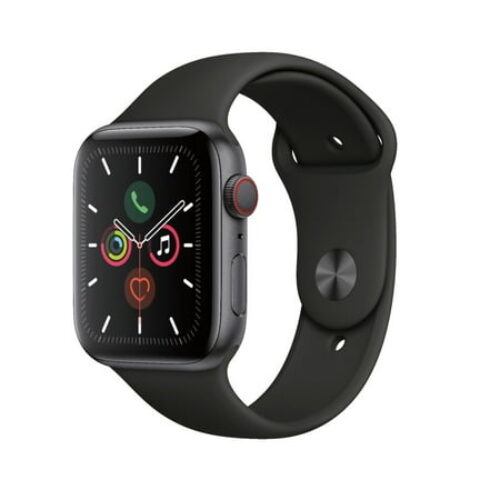 Apple Watch Series 5 (GPS, 44MM) – Space Gray Aluminum Case with Black Sport