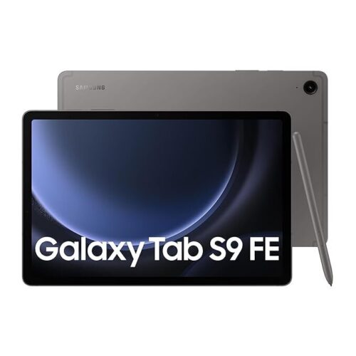 SAMSUNG Galaxy Tab S9 FE+ 12.4” 128GB Android Tablet, IP68 Water- and Dust-Resistant, Long Battery Life, Powerful Processor, S Pen, 8MP Camera, Lightweight Design, US Version, 2023, Gray